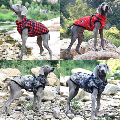 Waterproof Pet Dog Outfit, A Jacket with Harness Winter Warm Dog Clothes for All type of Dogs