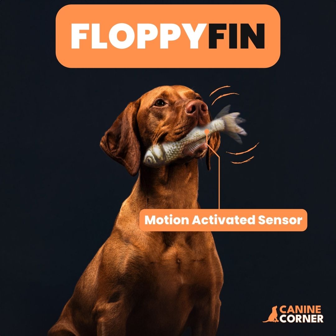 FloppyFin - Interactive Self-Moving Dog Toy