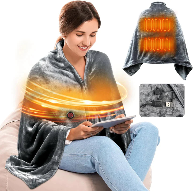 ZenZone™ - SnuggyWarm Heated Blanket Shawl