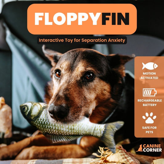 FloppyFin - Interactive Self-Moving Dog Toy