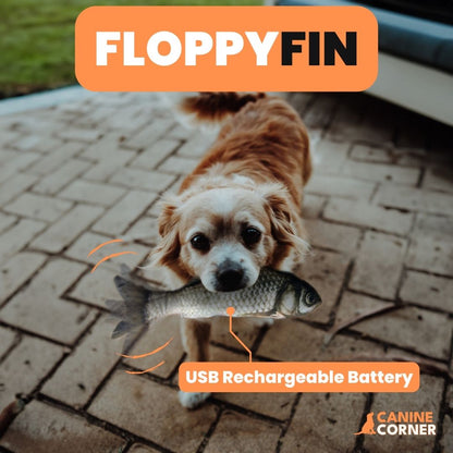 FloppyFin - Interactive Self-Moving Dog Toy